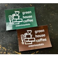 **NEW** ORIGINAL STICKER/オリジナルステッカー/GREEN HOUSE COFFEE 焙煎機ロゴ